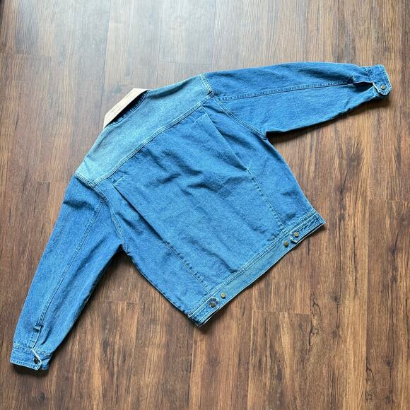 Cambridge Dry Goods Denim Chore Jacket Contrast Collar Unisex M - Picture 2 of 6